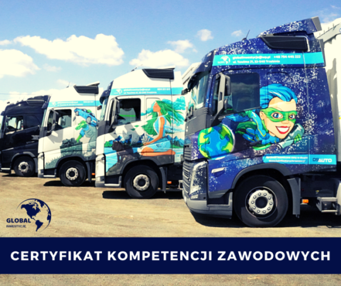 Certyfikat kompetencji zawodowych.